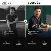 Antes y después: el codo sin sujeción frente al codo con el manguito ARC