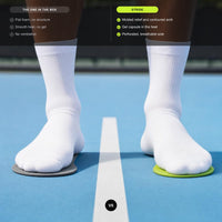 The flat black insole that comes in the shoebox next to the STRIDE insole