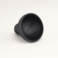 Inside of the SCOOP ball pickup tool's silicone cup, seen from the mouth