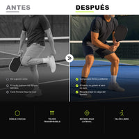 Antes y después: el tobillo sin sujeción frente al tobillo con la STABIL